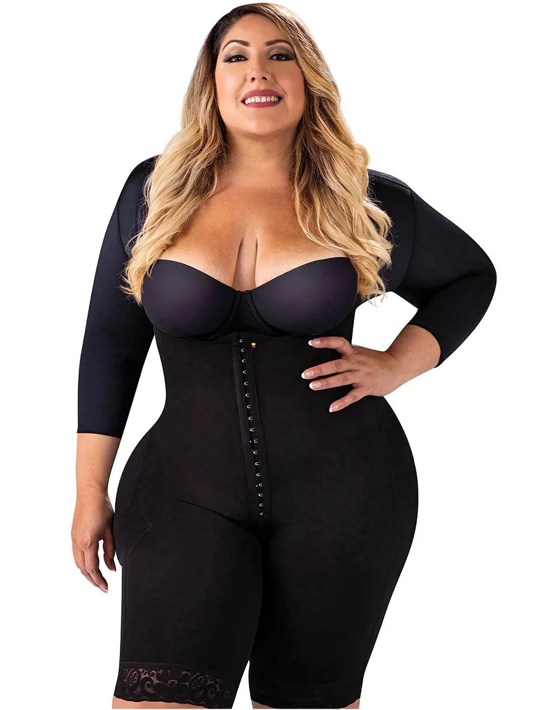 Plus Size Post-Op Fajas Colombianas | With Sleeves