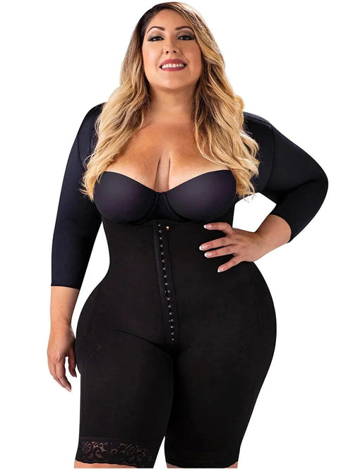Plus Size Post-Op Fajas Colombianas | With Sleeves