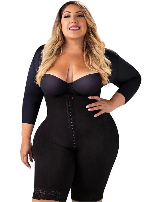 Plus Size Post-Op Fajas Colombianas | With Sleeves