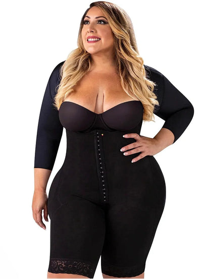 Plus Size Post-Op Fajas Colombianas | With Sleeves