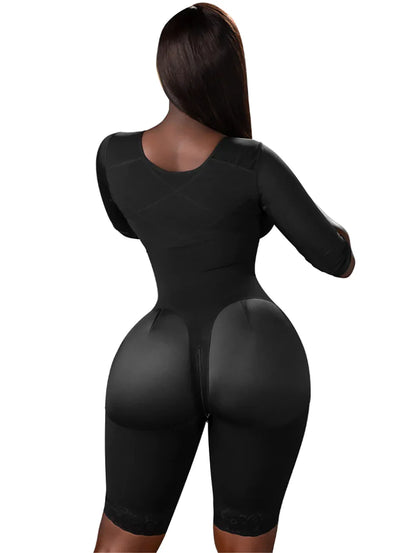 Stage 1 Full Body Faja for Plastic Surgery Recovery | Compression Hook Levels | Padded Straps