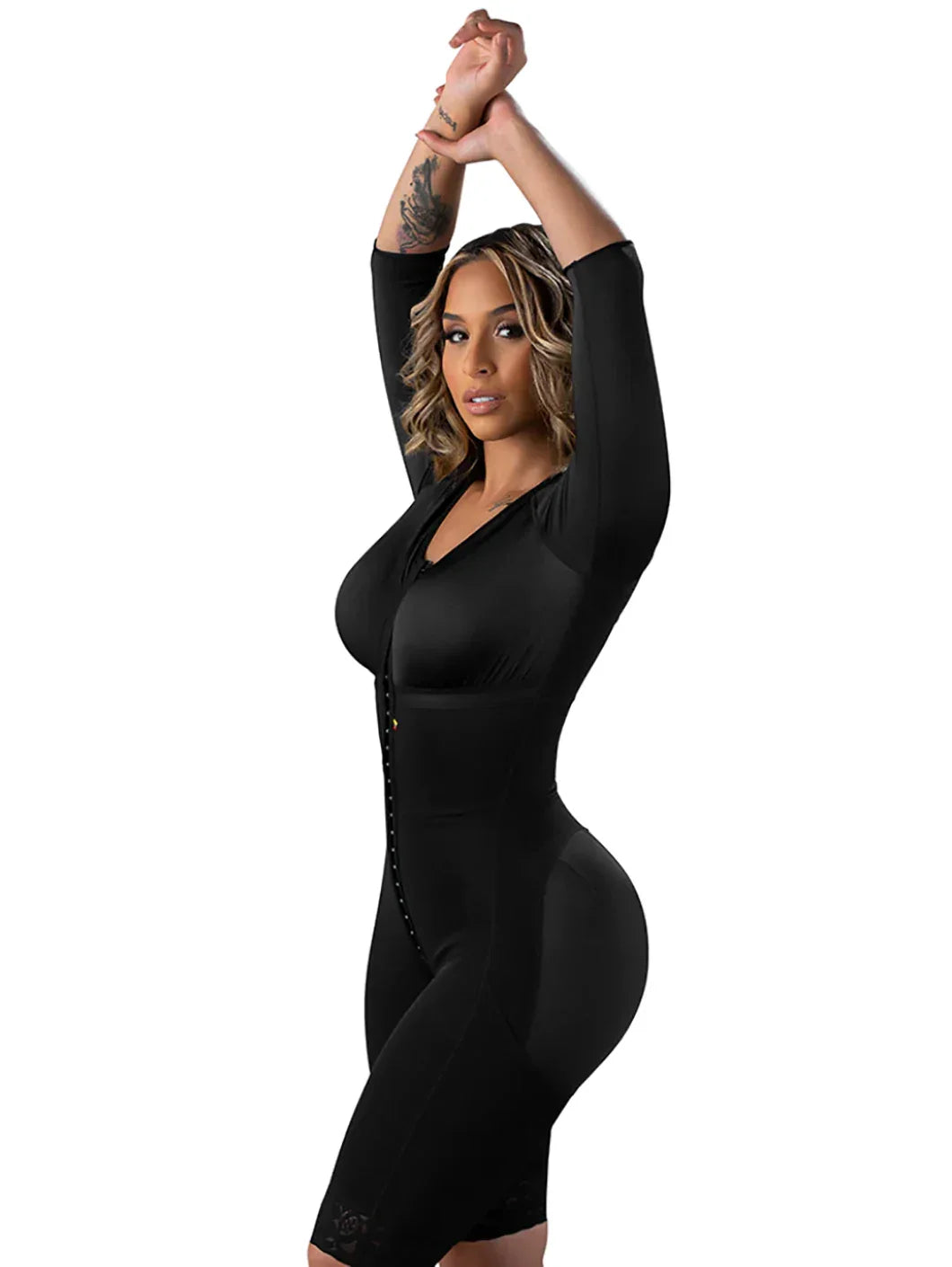 Stage 1 Full Body Faja for Plastic Surgery Recovery | Compression Hook Levels | Padded Straps
