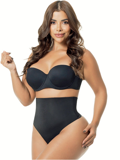 Microfiber Tummy Control Panties | Seamless Thong-Style Underwear