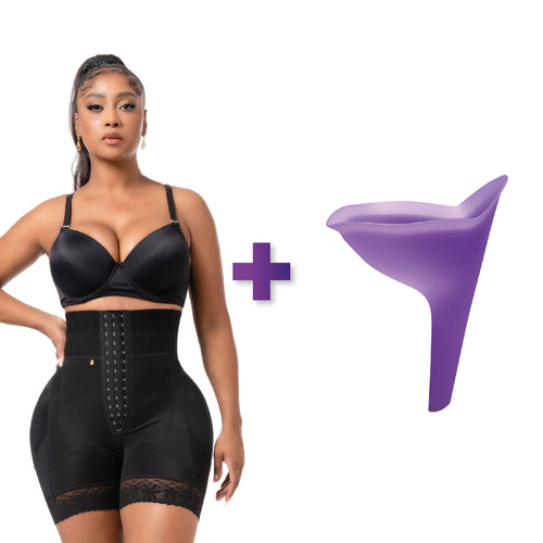BBL Short | Stage 3 Post-Op Tummy Control High Waisted + P-EZ female Urinal Device
