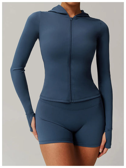 Zipper Running Yoga Workout Jacket