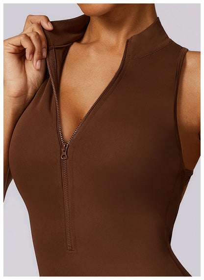V Back One-piece