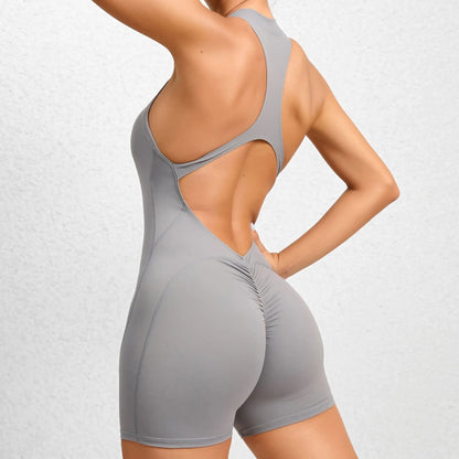 V-Back Scrunch Jumpsuit