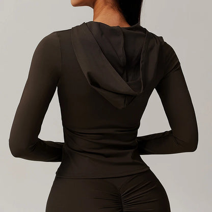 Zipper Running Yoga Workout Jacket