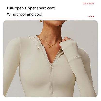 Zipper Running Yoga Workout Jacket