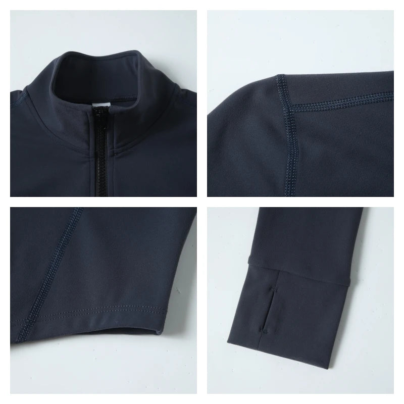 Ultra-Soft Sports Jacket – Quick-Dry Zip-Up Yoga & Workout Top