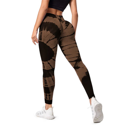 New Tie-Dye Seamless Yoga Leggings