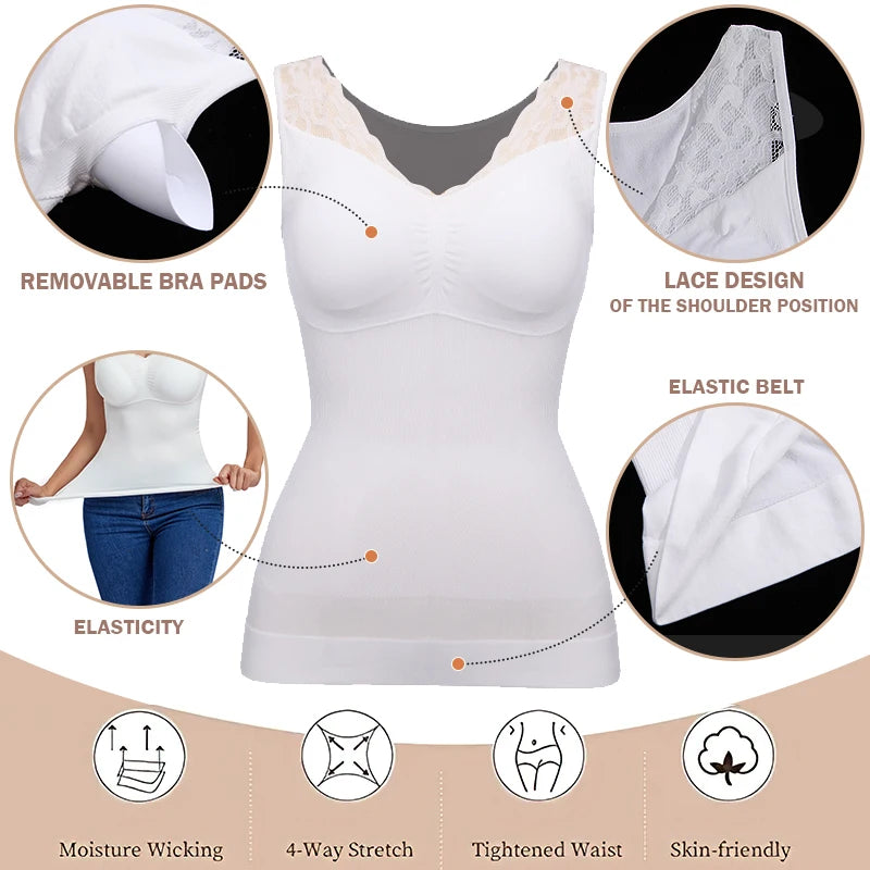 IONFit™ Hourglass Sculpting Vest with  Built-in Bra