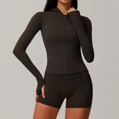 Zipper Running Yoga Workout Jacket