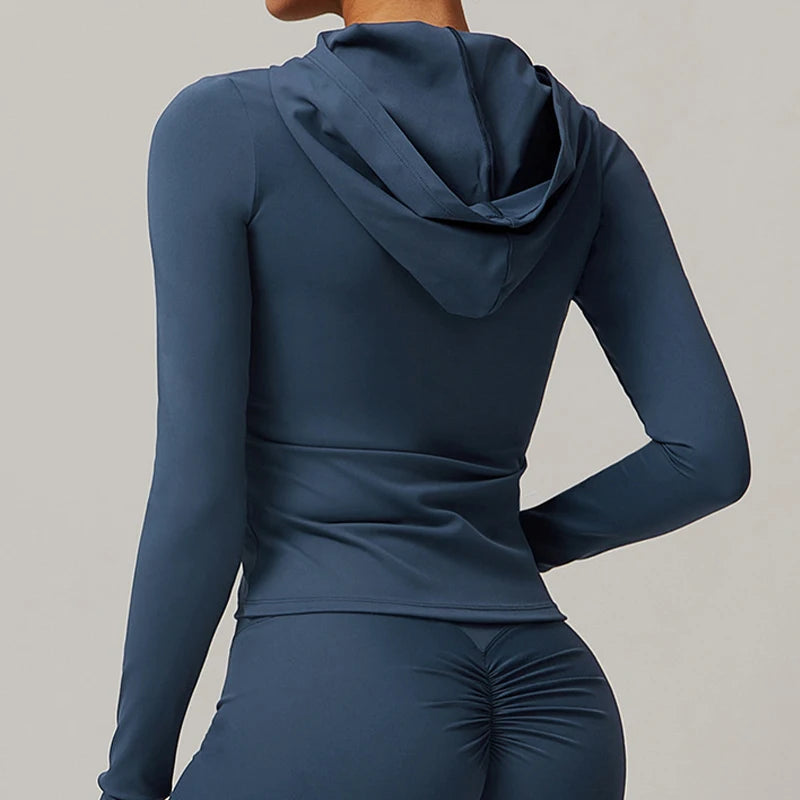 Zipper Running Yoga Workout Jacket