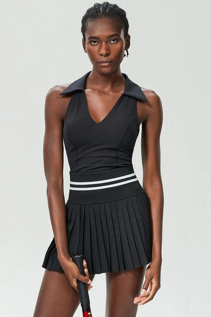 Regal V-Neck Tennis Set - Skirt + Top
