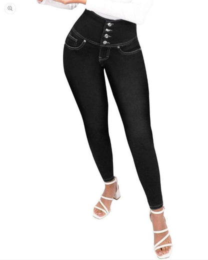 Slimming Jeans With Buttocks, Tummy And Skinny Legs