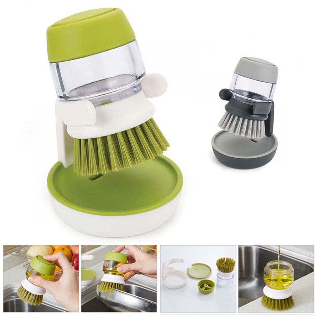 NanoClean™ Refillable Soap Dispensing Washing Up Brush