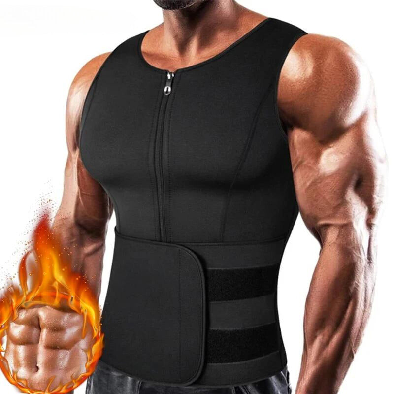 SaunaTech™ Mens Sweat Sauna Vest for Waist Trainer