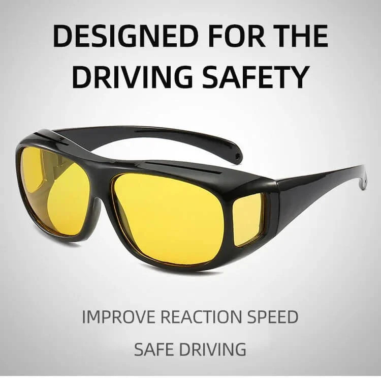 VisionGlasses™ Headlight Glasses with "GlareCut" Technology (Drive Safely at Night)