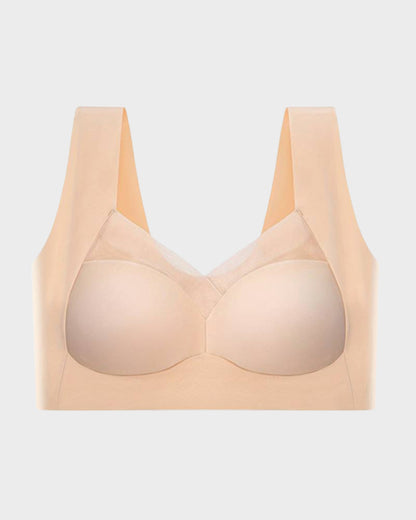 Seamless Wirefree Mesh Comfortable Smoothing Bra