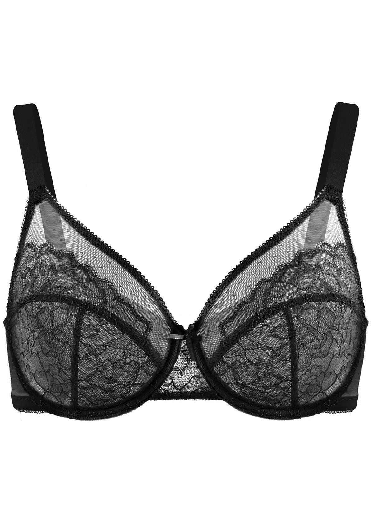 Full Coverage Lace Minimizer Bra - Petal