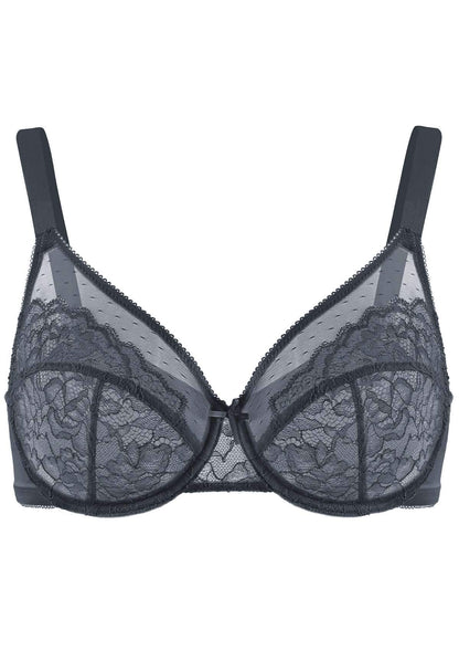 Full Coverage Lace Minimizer Bra - Petal