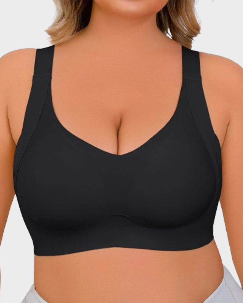 Daily Comfort Wireless Shaper Bra-BLACK+GREY+SKIN