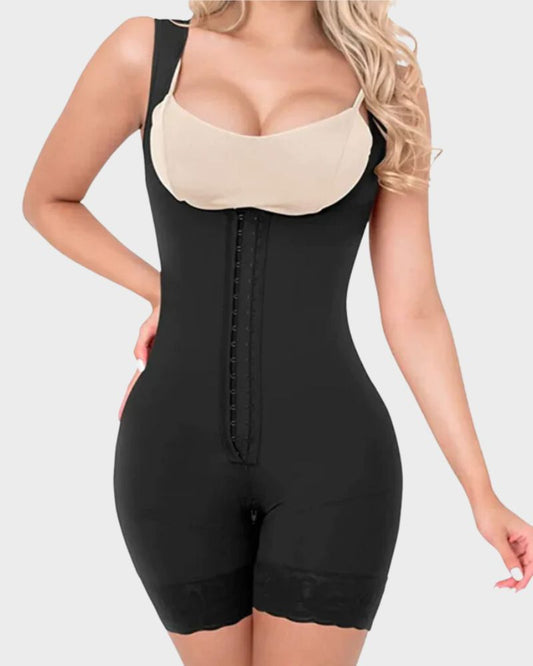 Lace Butt Lifter Open Bust Bodysuit