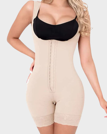 Lace Butt Lifter Open Bust Bodysuit