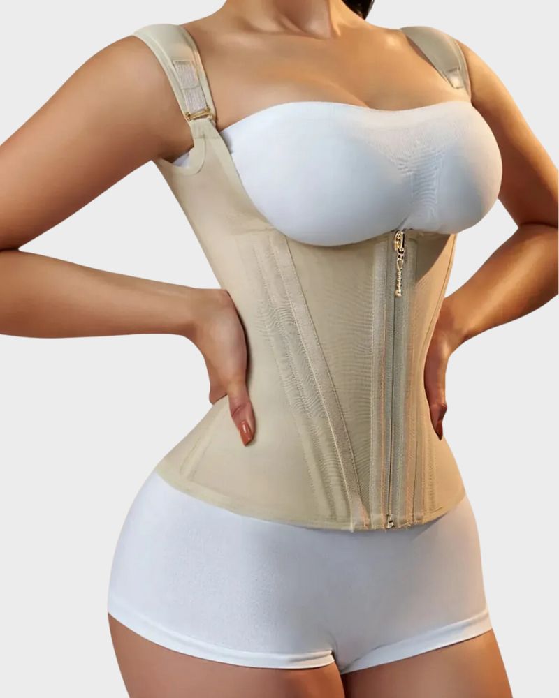 Double Waistband Corset Vest