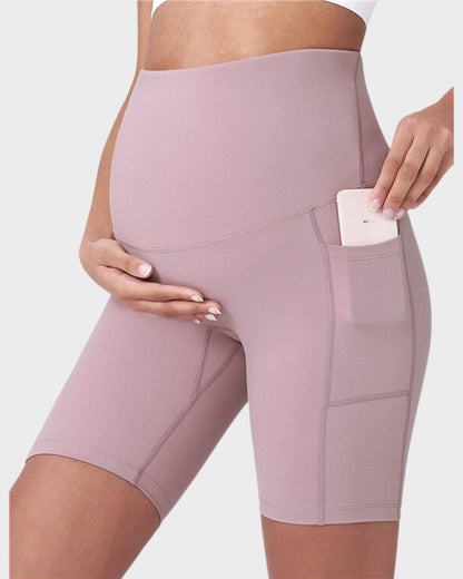 Ultra-Soft Stretchy Maternity Yoga Shorts