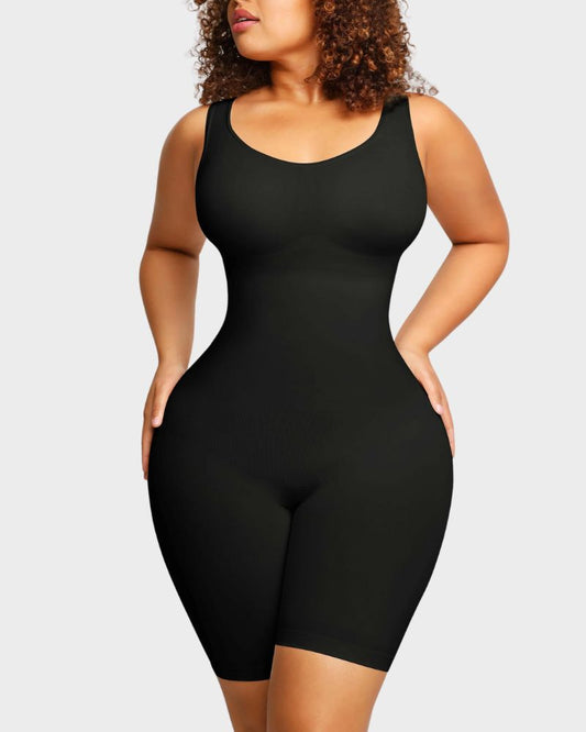 Shecurve Seamless Sculpting Mid Thigh Bodysuit