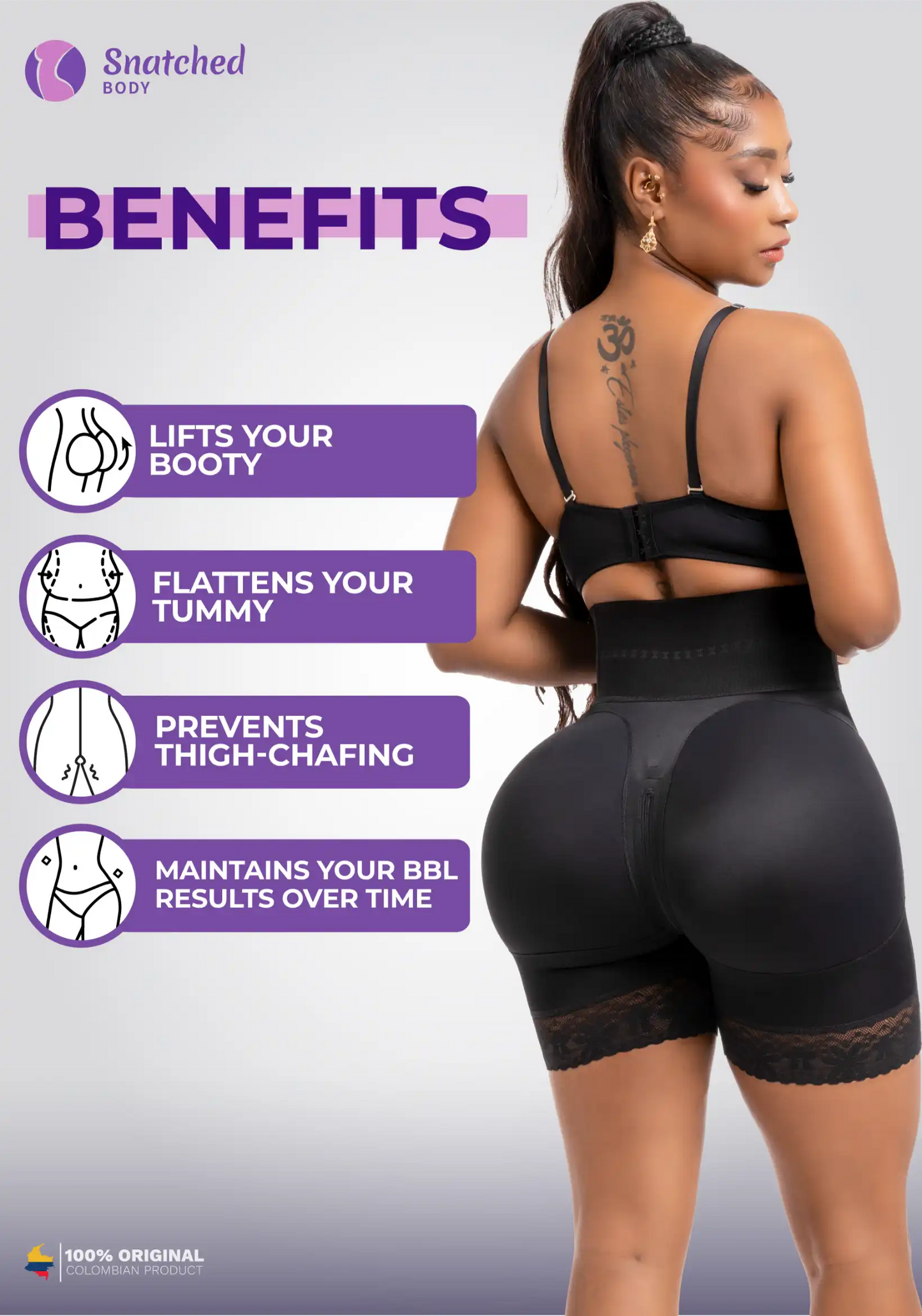 Short | Stage 3 Fajas High-Waisted Compression Shorts