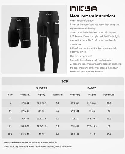 Niksa Compression Shorts Pant Men 5 Pack