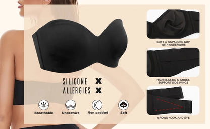 💕Full Support Non-Slip Multi-Way Strapless Bra💥49% OFF!