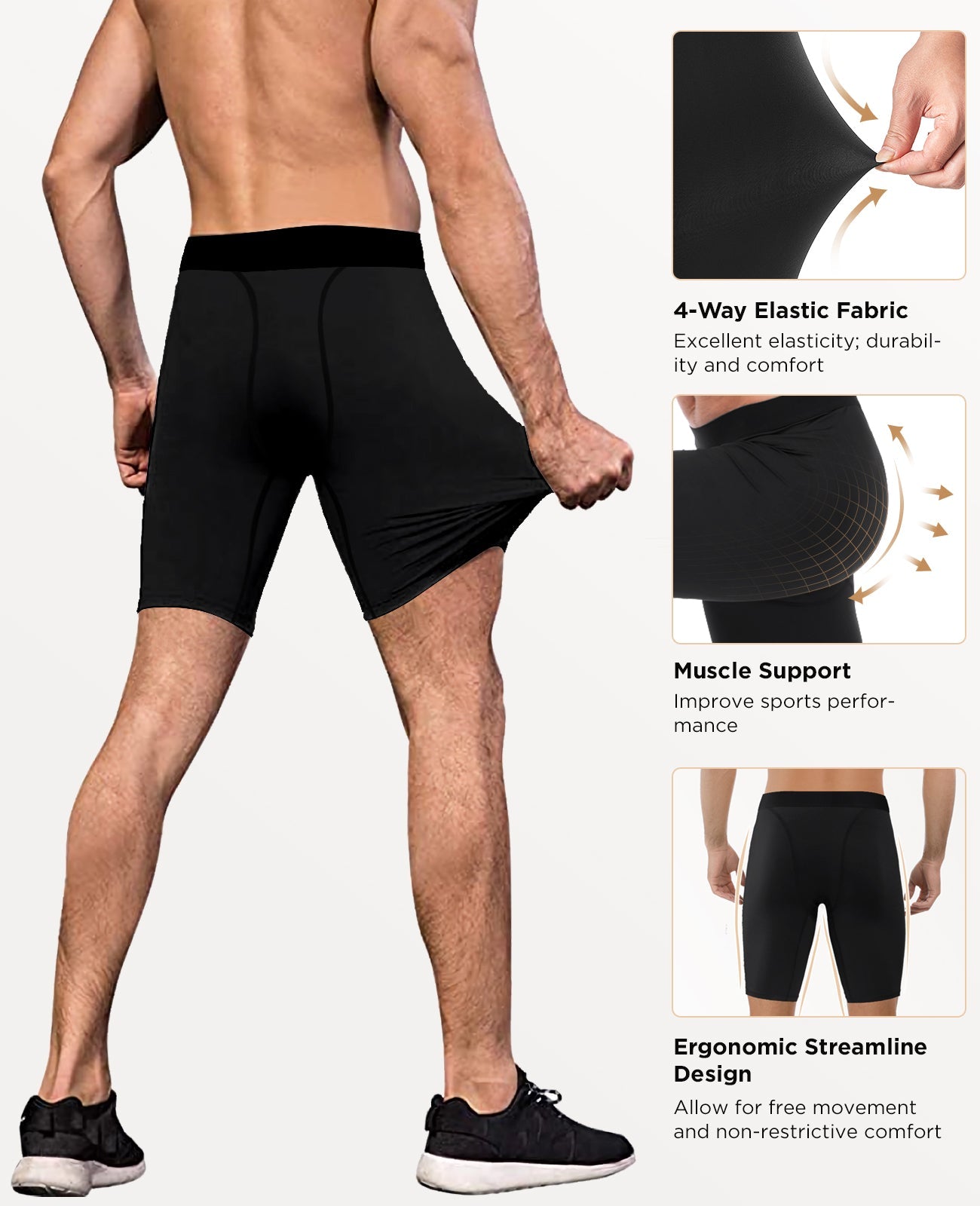 Niksa Compression Shorts Men 3 Pack