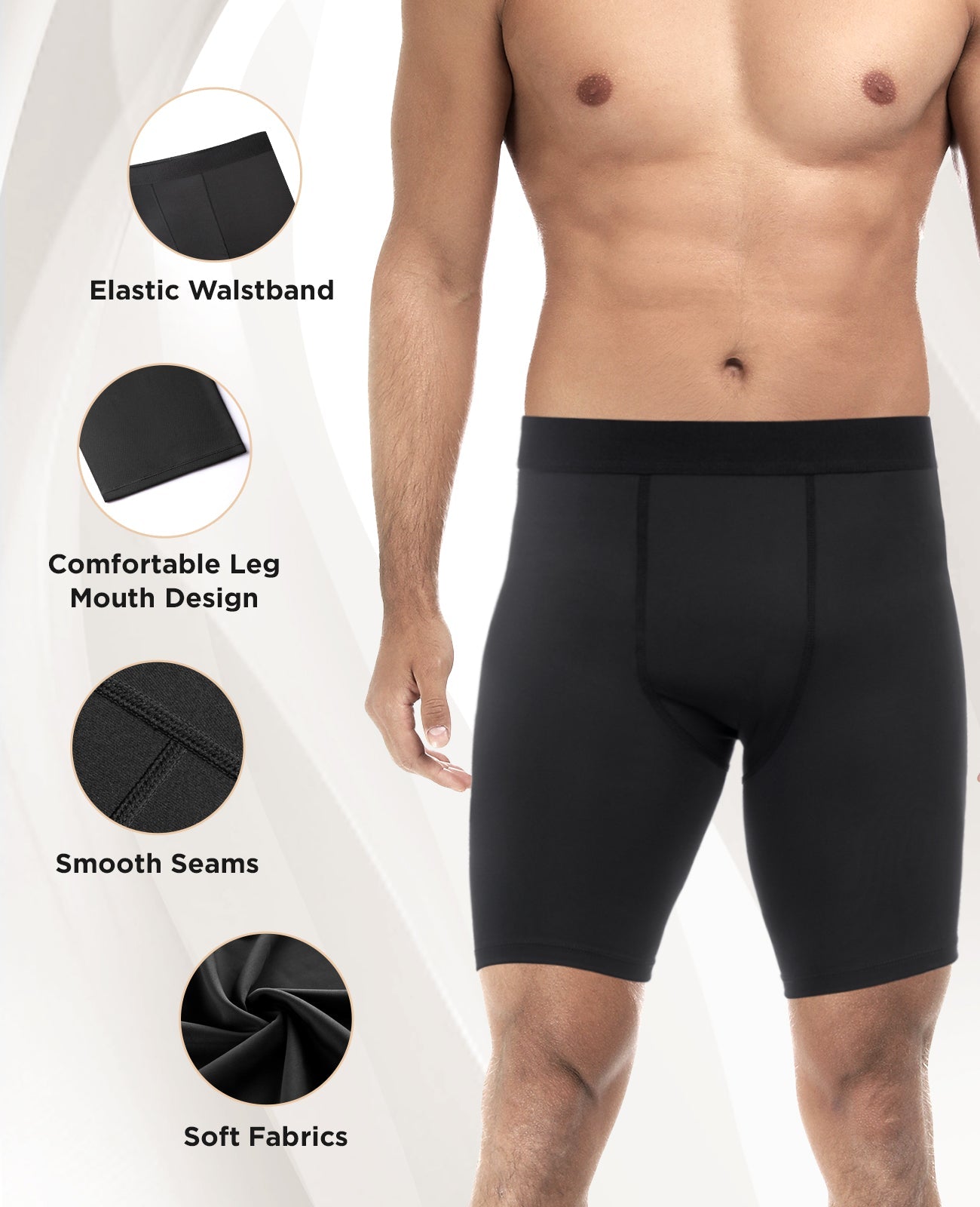 Niksa Compression Shorts Men 3 Pack