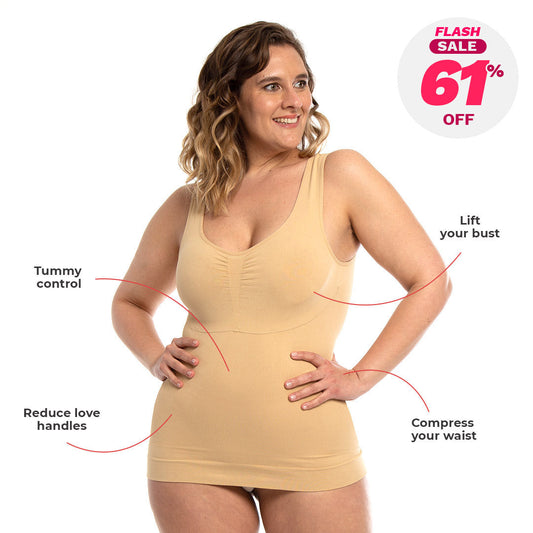 Cami Tank Top Shaper with "5 Zones" InstaShaper Technology