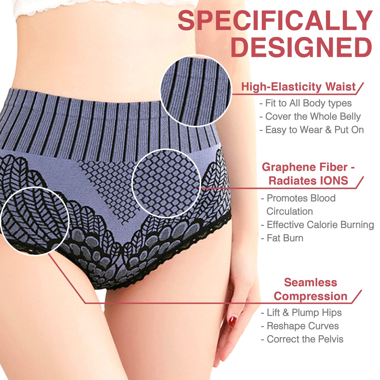 Graphene Fiber Restoration High Waist Briefs