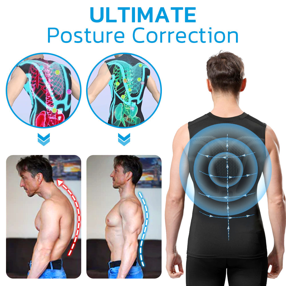 MaxMotion™ MENIONIC Tourmaline Posture Corrector Vest