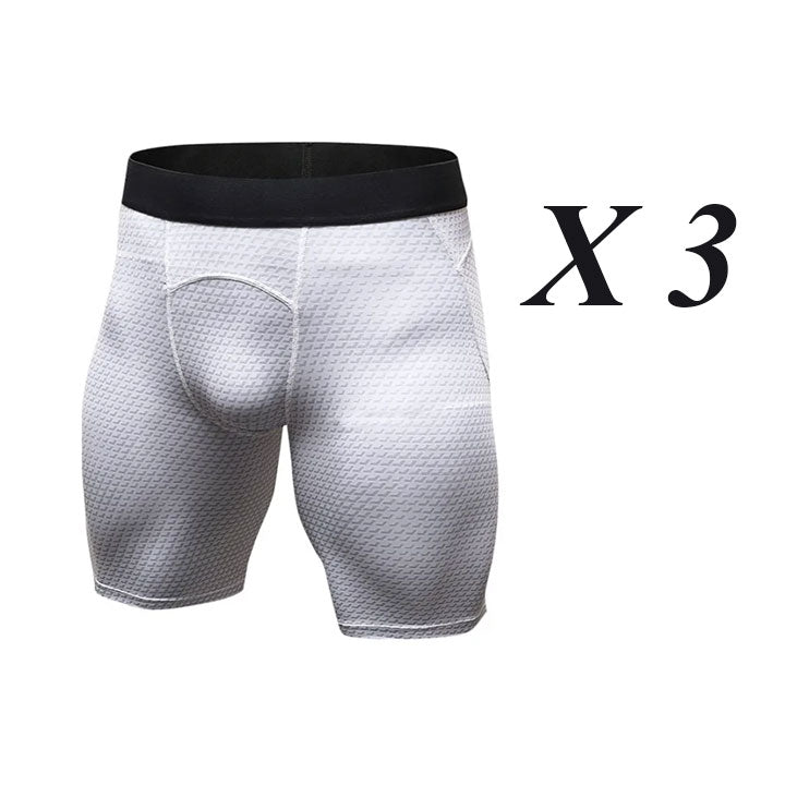 Pack 3 - Fiberfit™ IONIC Energy Field Therapy Compression Shorts