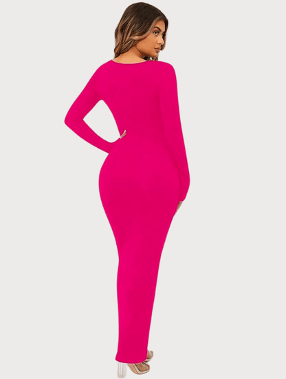 Shapewear Long Sleeve Dress